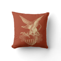 Coussin patriotique d'Eagle