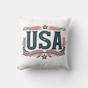 Coussin Patriotique, États-Unis vintages