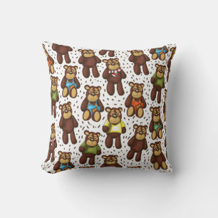 Coussin Patron d'ours en peluche