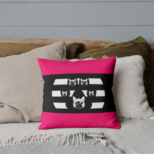 Coussin Patte de chat personnalisée Vintage Sunset sur ros