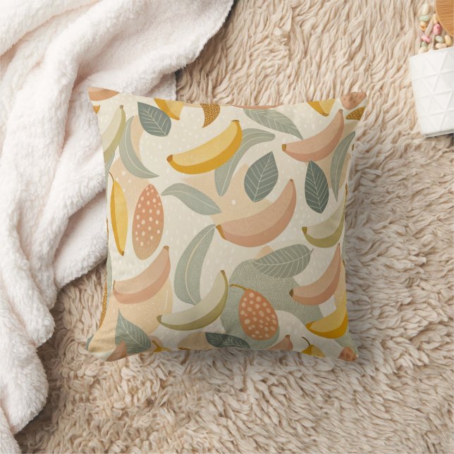 Coussin Pattern Abstract  Bananas (Couverture)