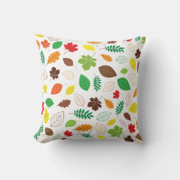 Coussin Pattern de Colorful Autumn Leaves