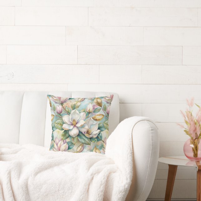 Coussin Pattern Elegant Magnolias (Canapé)