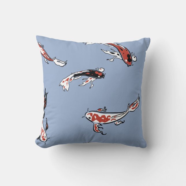 Coussin Pattern fish carp koi koi carp (Recto)