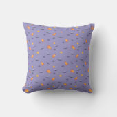 Coussin Pattern space lavender orange lavender (Recto)