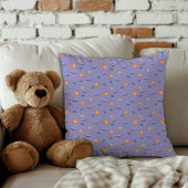 Coussin Pattern space lavender orange lavender