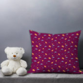 Coussin Pattern space lavender orange red burgundy