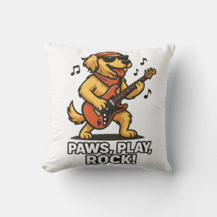 Coussin Pattes de jeu de rock - Conception amusante pour l