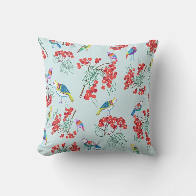 Coussin patting of birds and berberberry (Recto)