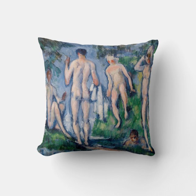 Coussin Paul Cezanne - Groupe des Bathères (Recto)