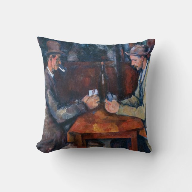 Coussin Paul Cezanne - Les Joueurs De Cartes (Recto)