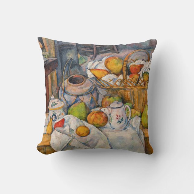 Coussin Paul Cezanne - Nature morte avec panier (Recto)