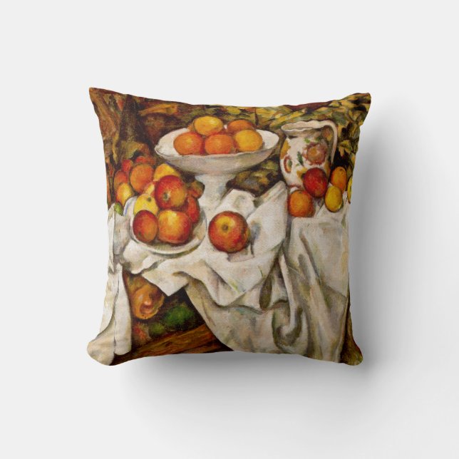 Coussin Paul Cezanne Pommes Oranges Impressionnisme (Recto)
