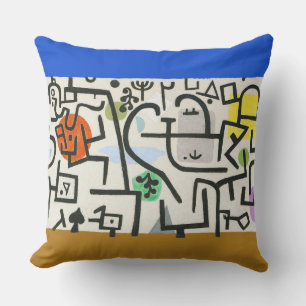 Coussin Paul Klee Rich Harbor Expressionnisme abstrait