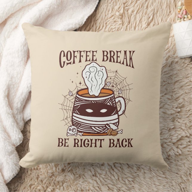 Coussin Pause café - Thème Halloween (Couverture)
