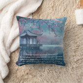 Coussin Pavillon en fleurs de prune Lac (Couverture)