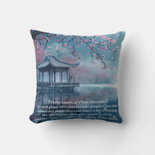 Coussin Pavillon en fleurs de prune Lac