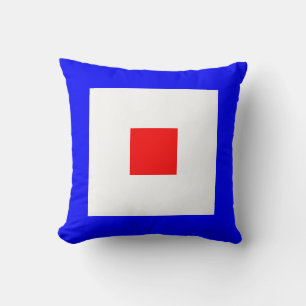 Coussin Pavillon maritime W — Whiskey