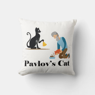 Coussin Pavlov's Cat Funny Psychology