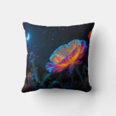 Coussin Pavot psychédélique au clair de lune (Verso)