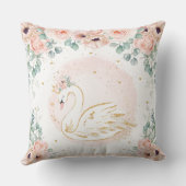 Coussin Pavot rose floral de Swan Princess (Verso)