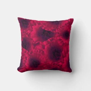 Coussin Pavot rouge