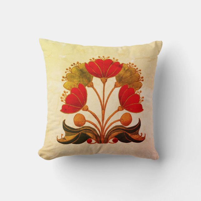 Coussin Pavots de Californie (Recto)