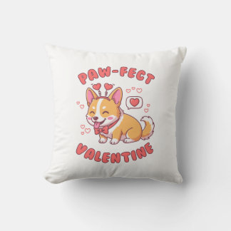 Coussin Paw-Fect Valentine - Corgi Dog Valentine Gift
