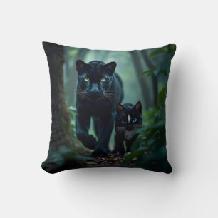 Coussin Paws de minuit : Panther Pal de Felini