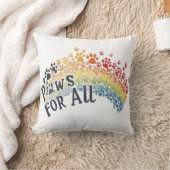 Coussin Paws for All - Rainbow Empreinte de patte Unity (Couverture)