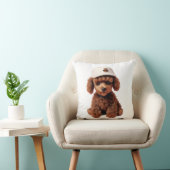 Coussin Pawty Perfect Poodle (Chaise)