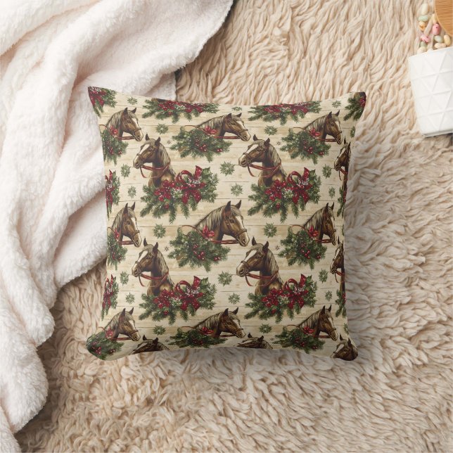 Coussin Pays Chevaux de Noël (Couverture)