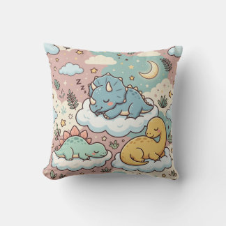 Coussin Pays des rêves des dinosaures Enfants dinosaures m