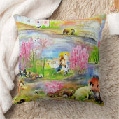 Coussin Paysage à l'aquarelle (Couverture)
