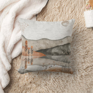 Coussin Paysage Abstrait de Boho (3)