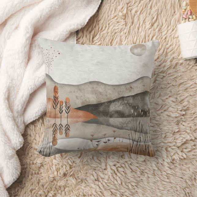 Coussin Paysage Abstrait de Boho (3) (Couverture)