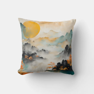 Coussin Paysage Abstrait Wabi Sabi #2