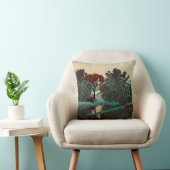 Coussin PAYSAGE ALIEN,ARBRES,LAGOON HYPERION Science-ficti (Chaise)
