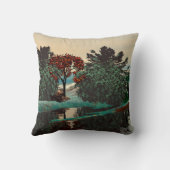 Coussin PAYSAGE ALIEN,ARBRES,LAGOON HYPERION Science-ficti (Verso)