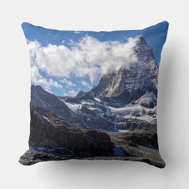 Coussin Paysage Alpes suisses Matterhorn Mountain (Recto)