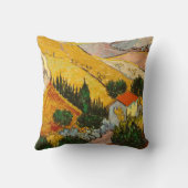Coussin Paysage avec maison et laboureurVincent van Gogh  (Verso)
