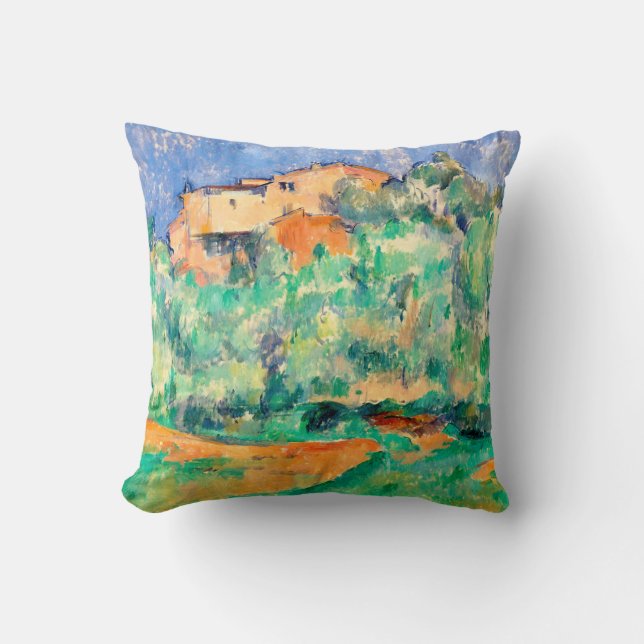 Coussin Paysage avec une maison, Cézanne (Recto)