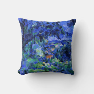 Coussin Paysage bleu par Paul Cezanne