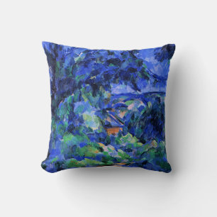 Coussin Paysage bleu par Paul Cezanne