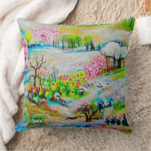 Coussin Paysage d'aquarelle 2 (Couverture)