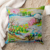 Coussin Paysage d'aquarelle 2 (Couverture)