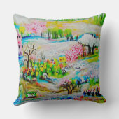 Coussin Paysage d'aquarelle 2 (Verso)
