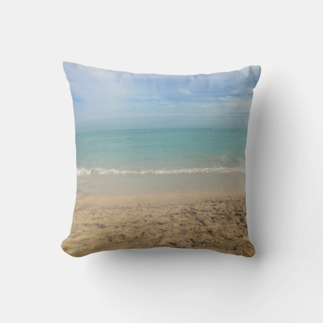 Coussin Paysage de la plage de Sunny - Cape Cod (Recto)