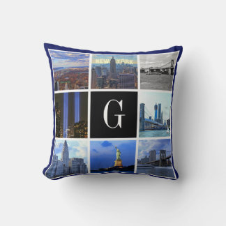 Coussin Paysage de New York 8 Image Photo Collage