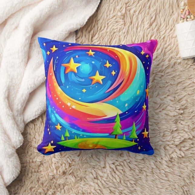 Coussin Paysage de rêve cosmique : une aventure céleste (Couverture)